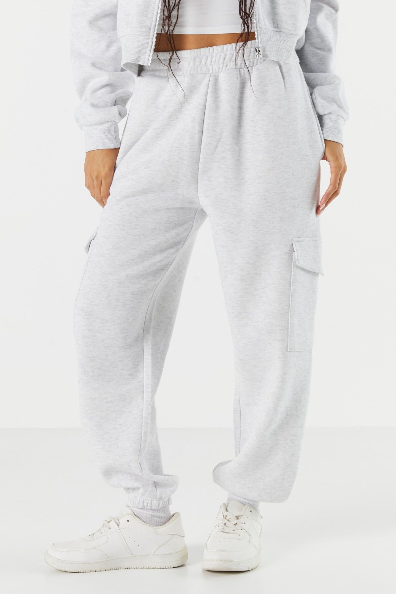 Fleece Cargo Pocket Jogger sold by Charlotte Russe product image thumbnail 2