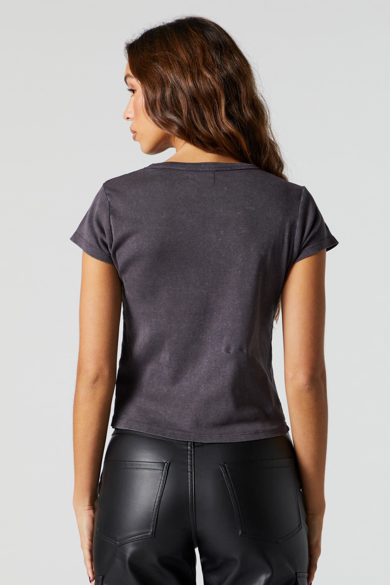 California Sunshine Graphic Washed T-Shirt sold by Charlotte Russe product image thumbnail 4