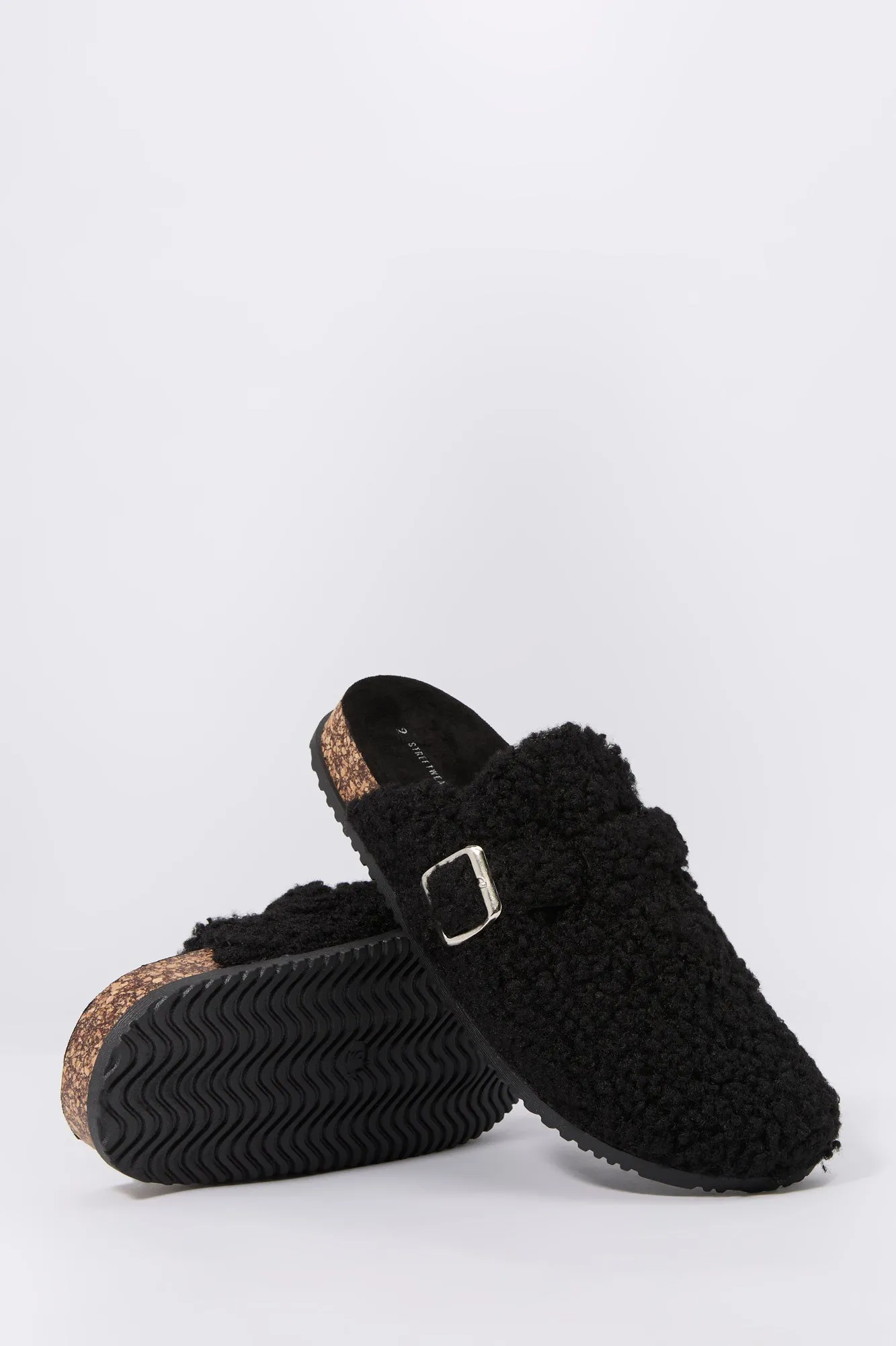 Faux Fur Cork Slipper Slides sold by Charlotte Russe product image thumbnail 5