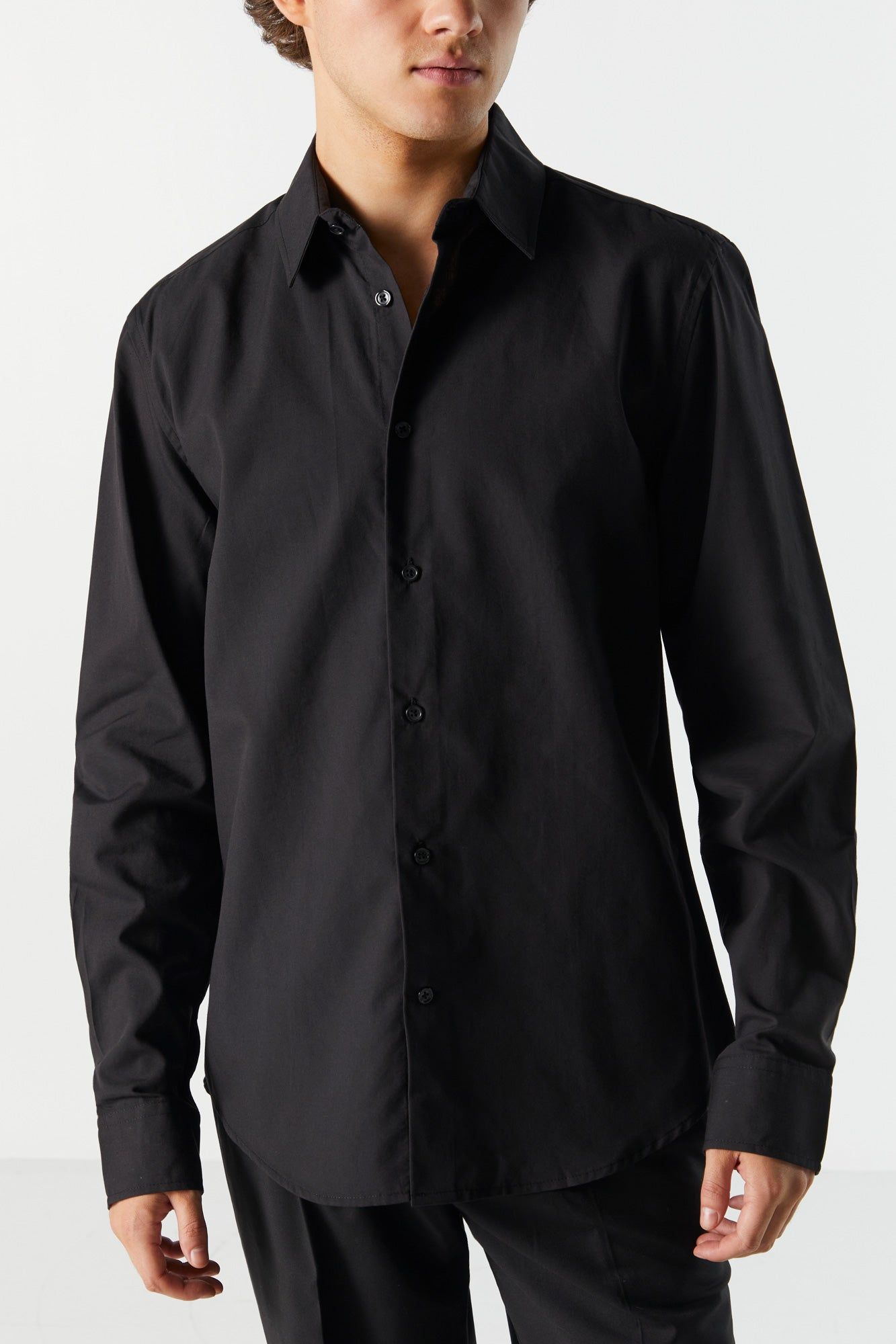 Poplin Dress Shirt sold by Charlotte Russe product image thumbnail 4