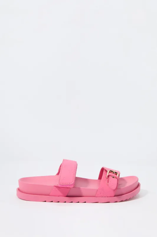 Velcro Buckled Sandal sold by Charlotte Russe
