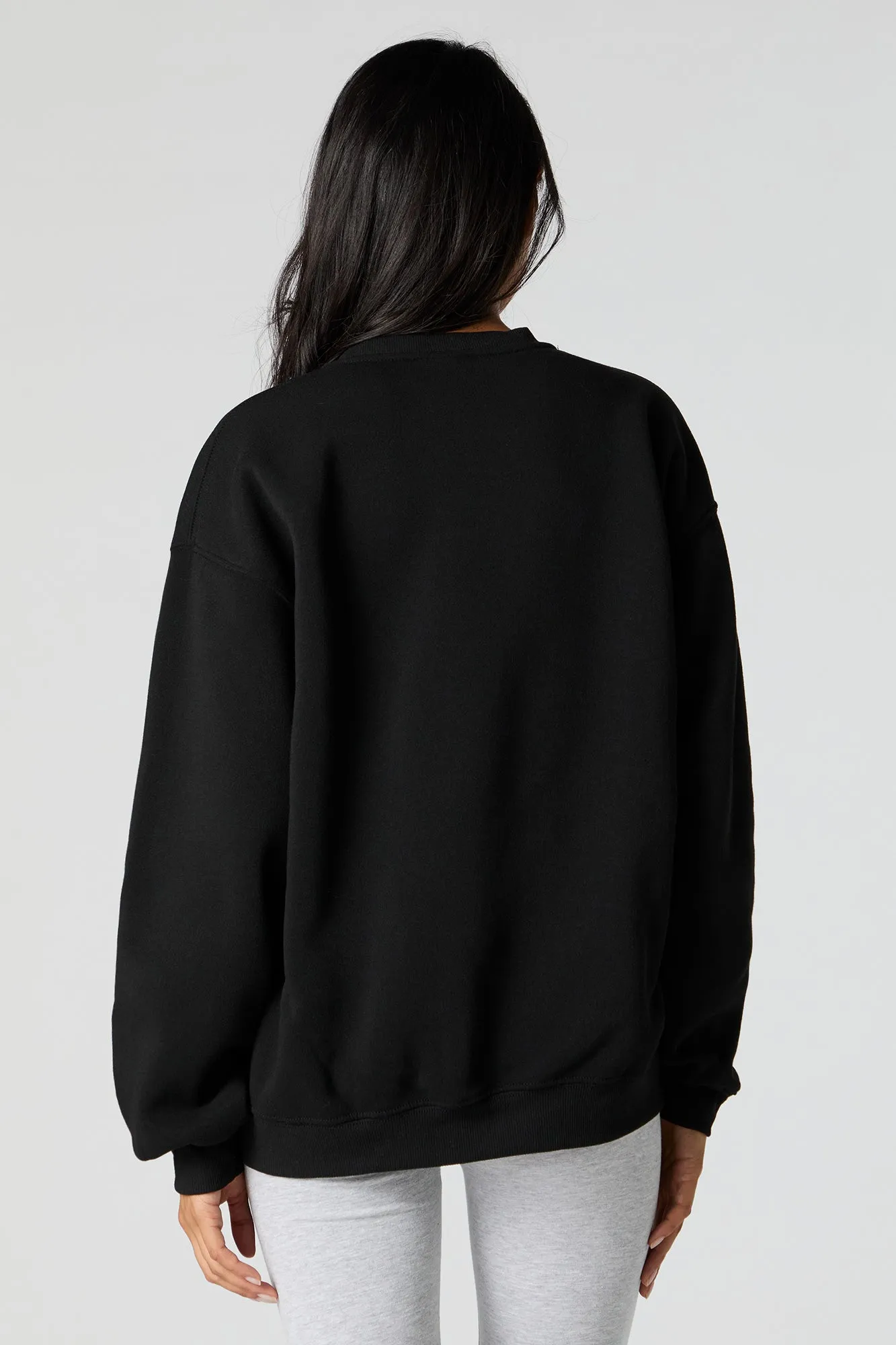 Snoopy Graphic Fleece Sweatshirt sold by Charlotte Russe product image thumbnail 2