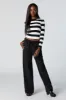 Ribbed Knit Striped Sweater sold by Charlotte Russe