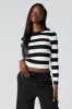 Ribbed Knit Striped Sweater sold by Charlotte Russe
