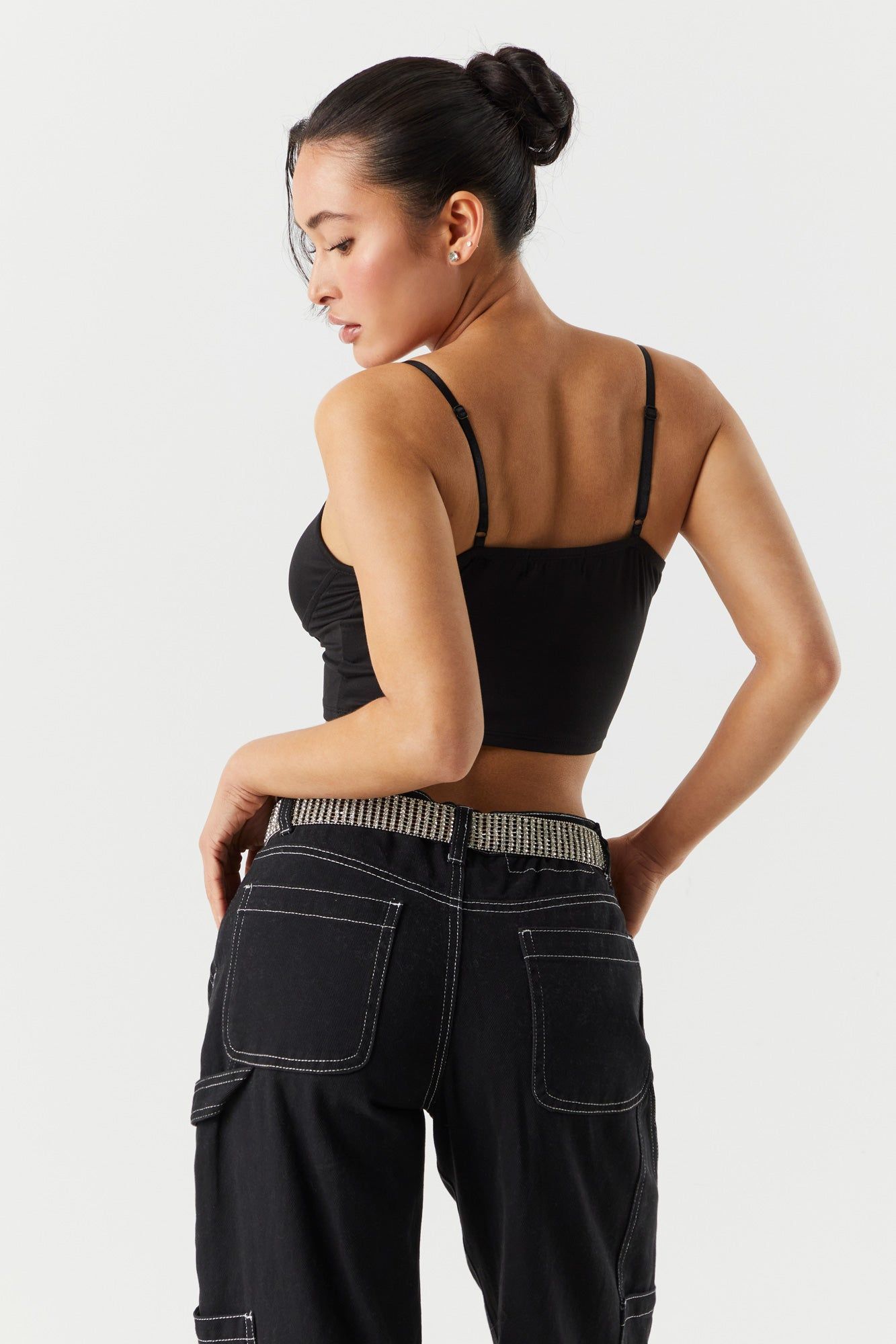 Soft Corset Cropped Tank sold by Charlotte Russe product image thumbnail 5