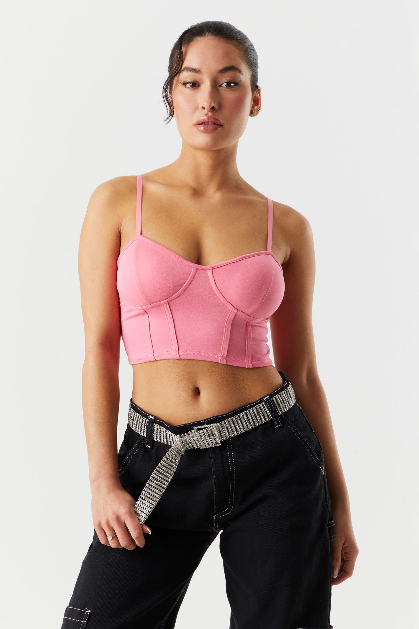 Soft Corset Cropped Tank sold by Charlotte Russe product image thumbnail 10