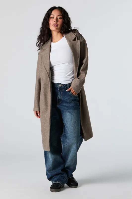 Single Button Midi Coat sold by Charlotte Russe
