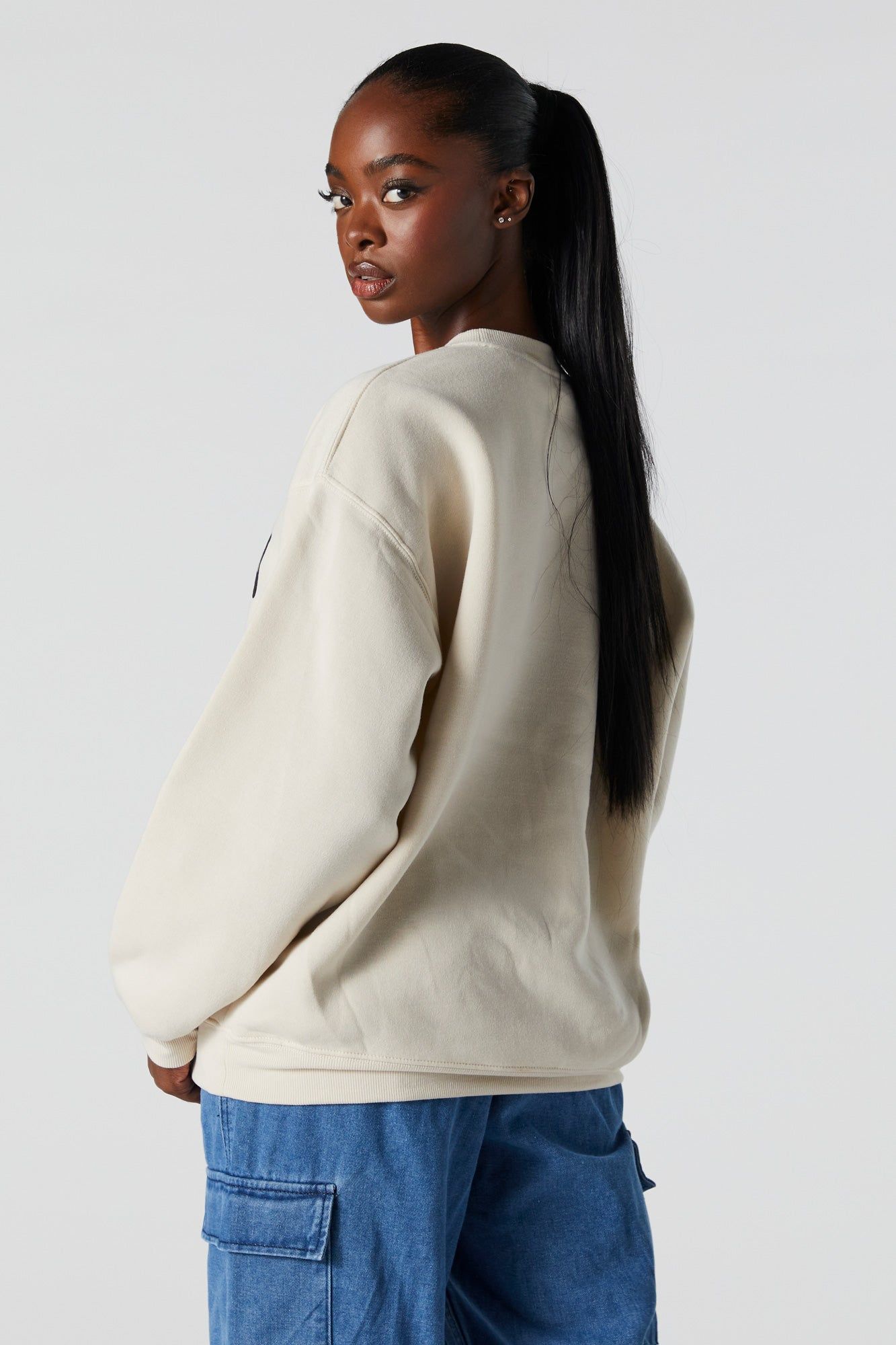 Hello Kitty Graphic Fleece Sweatshirt sold by Charlotte Russe product image thumbnail 3