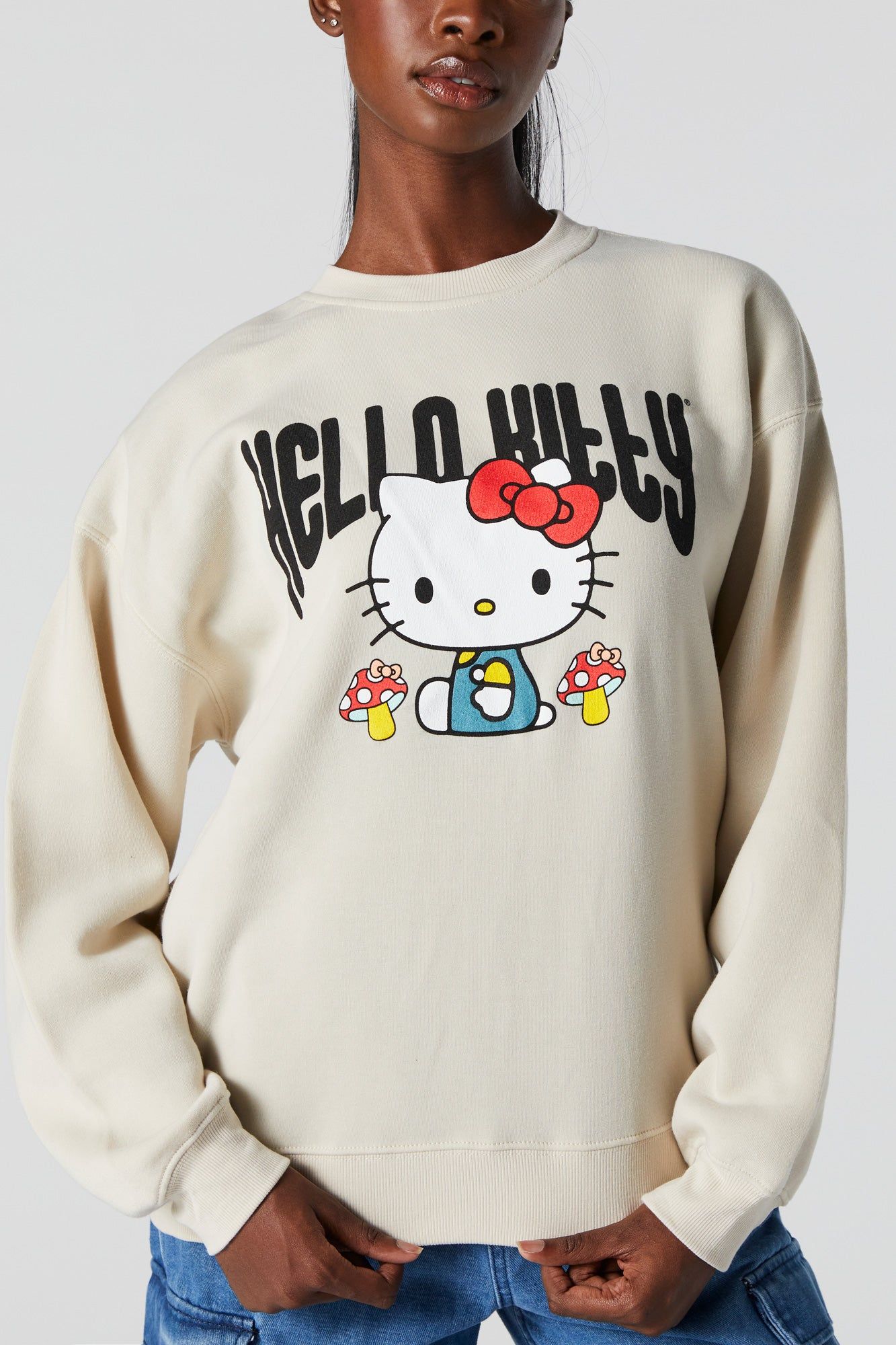 Hello Kitty Graphic Fleece Sweatshirt sold by Charlotte Russe product image thumbnail 2