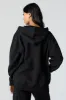 Fleece Oversized Zip-Up Hoodie sold by Charlotte Russe