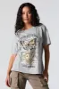 Made Of Stars Graphic Washed Boyfriend T-Shirt sold by Charlotte Russe