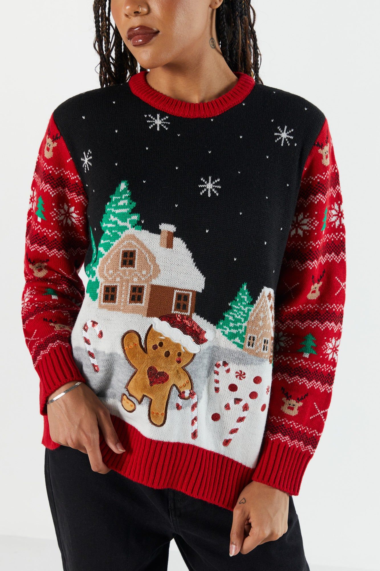 Gingerbread Christmas Sweater sold by Charlotte Russe product image thumbnail 2