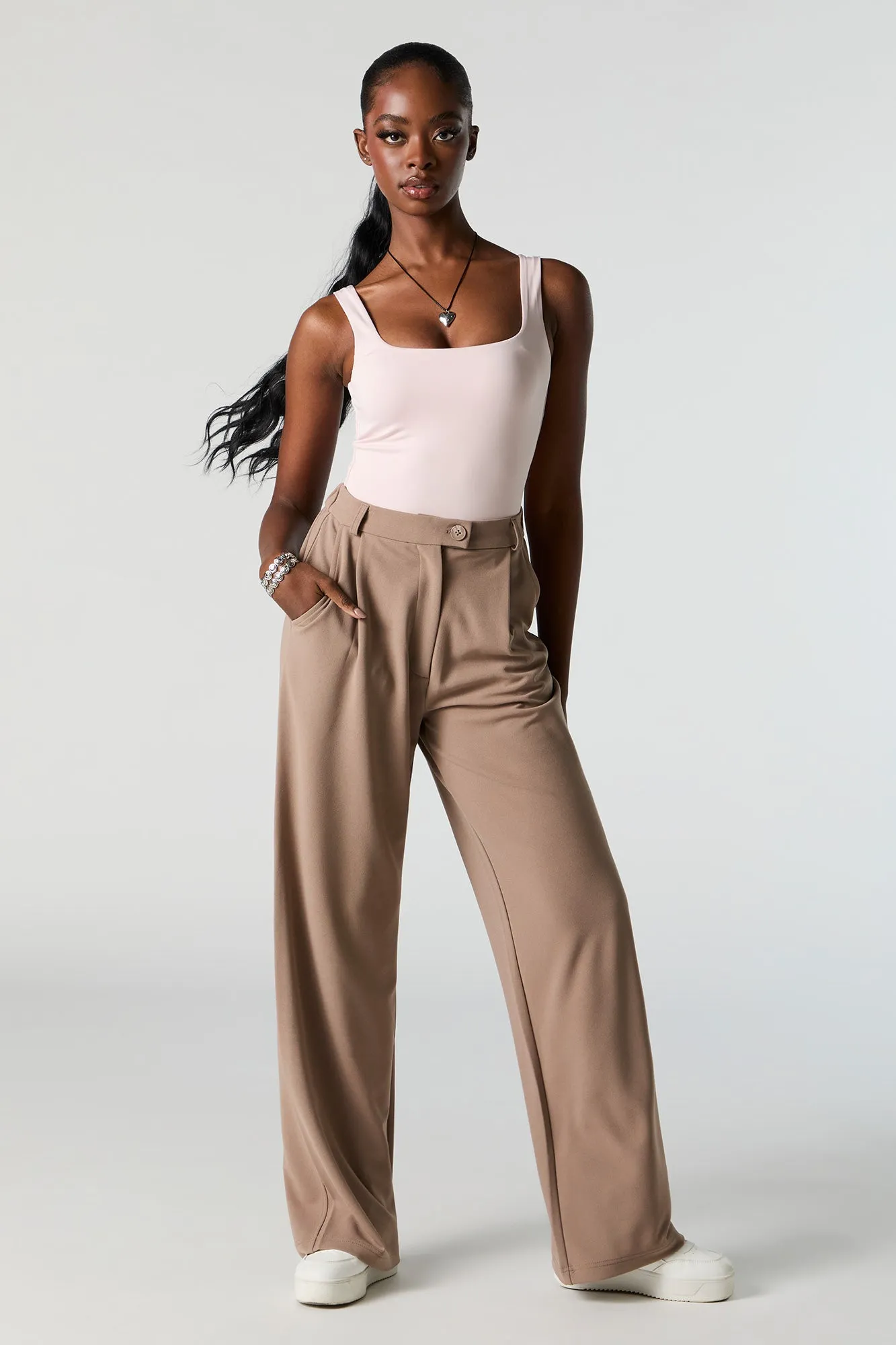 Contour Square Neck Tank Bodysuit sold by Charlotte Russe product image thumbnail 3