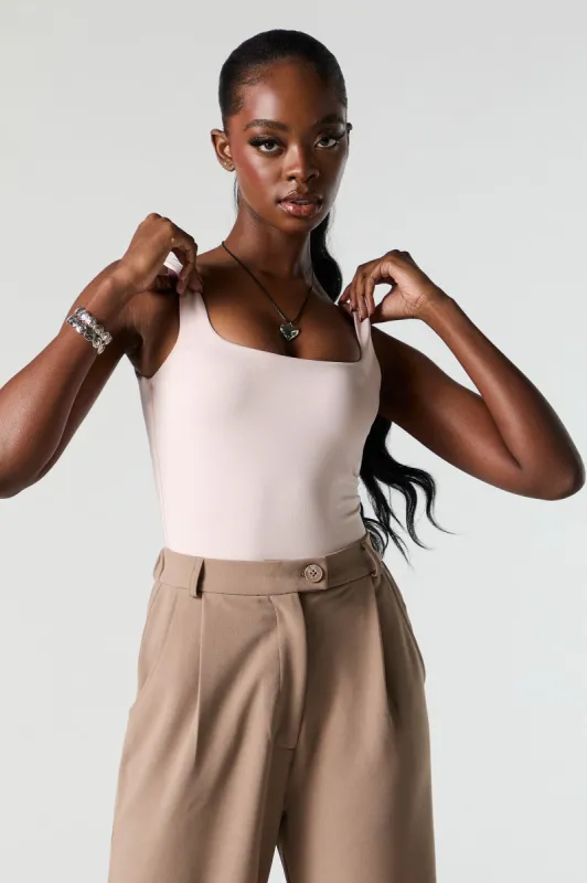 Contour Square Neck Tank Bodysuit sold by Charlotte Russe