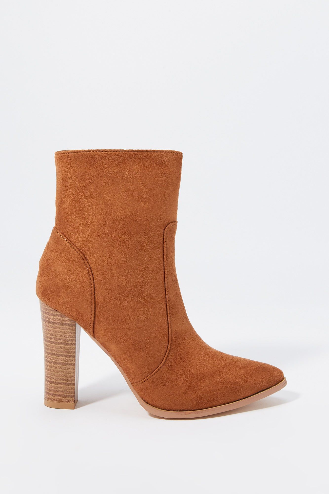 Faux-Suede Pointed Toe Platform Boot sold by Charlotte Russe