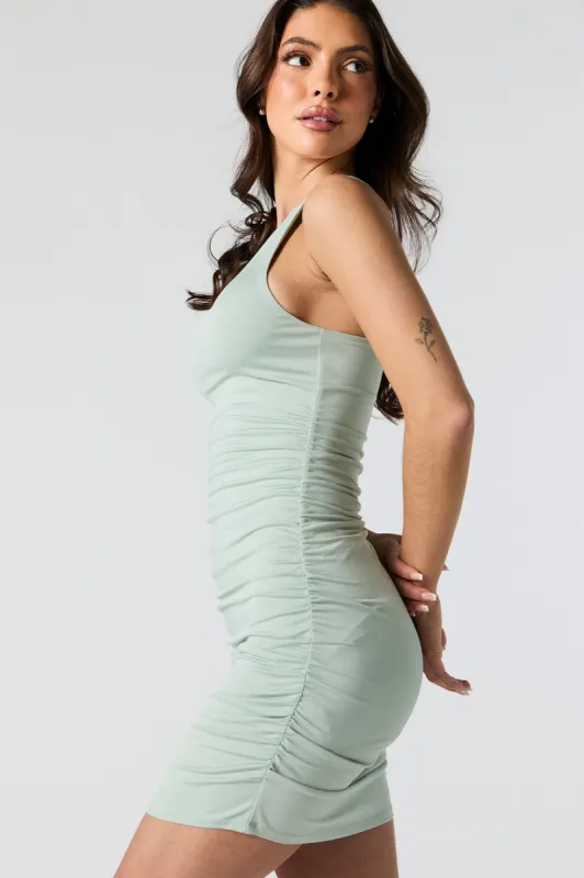 Contour Ruched Mini Dress sold by Charlotte Russe