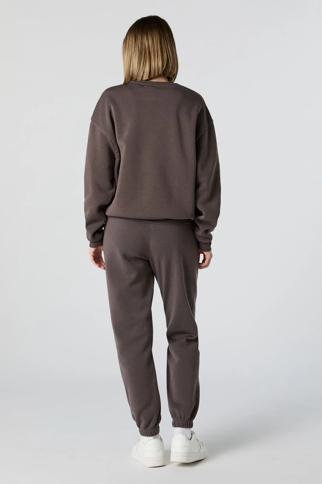 Austin Embroidered Fleece Everyday Jogger sold by Charlotte Russe product image thumbnail 3