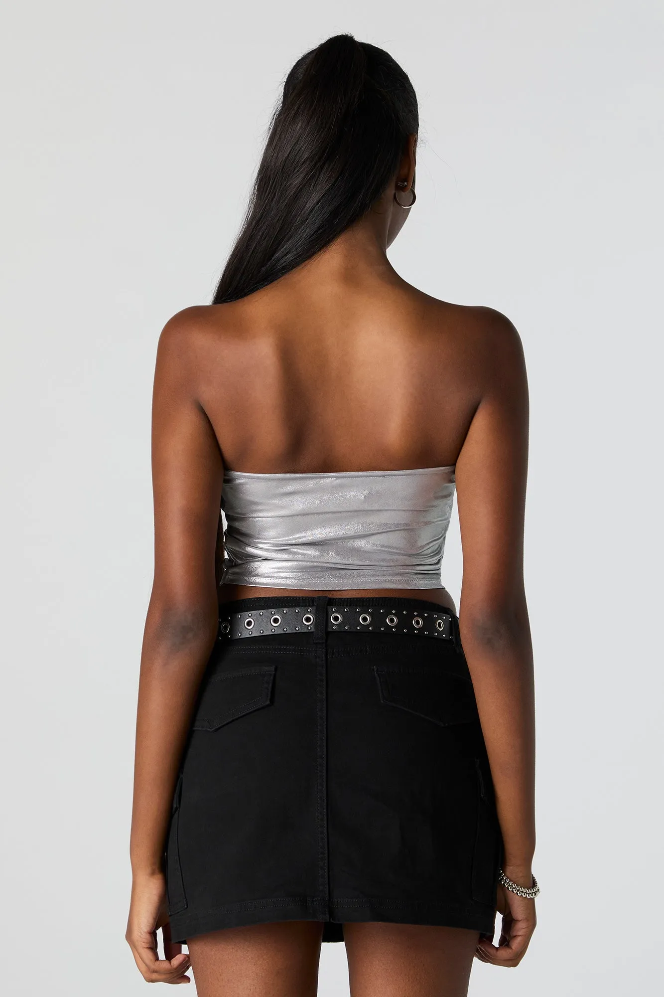 Metallic Tube Top sold by Charlotte Russe product image thumbnail 5