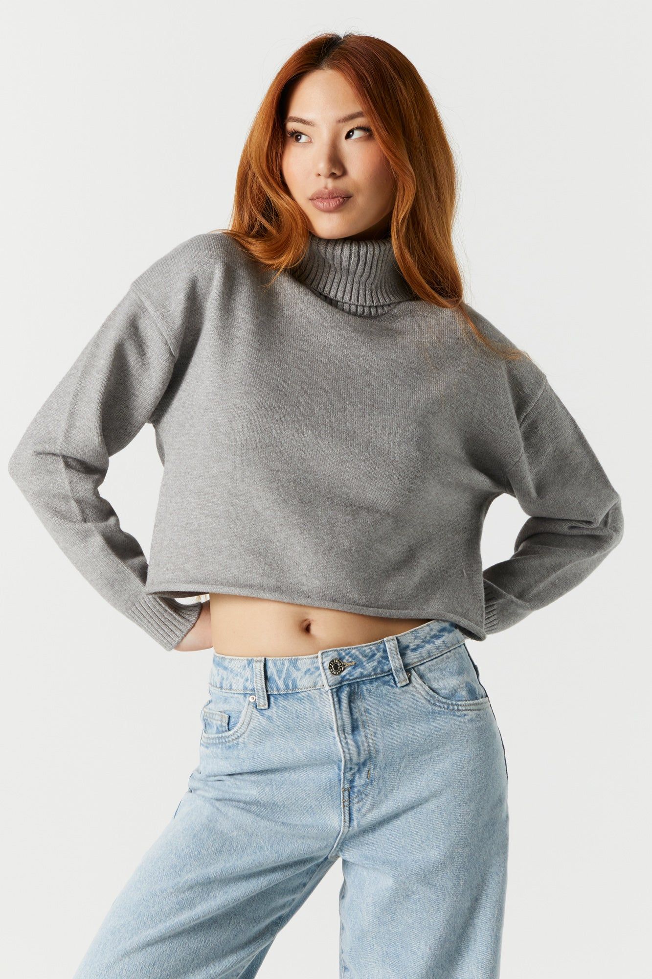 Cropped Turtleneck Sweater sold by Charlotte Russe product image thumbnail 4