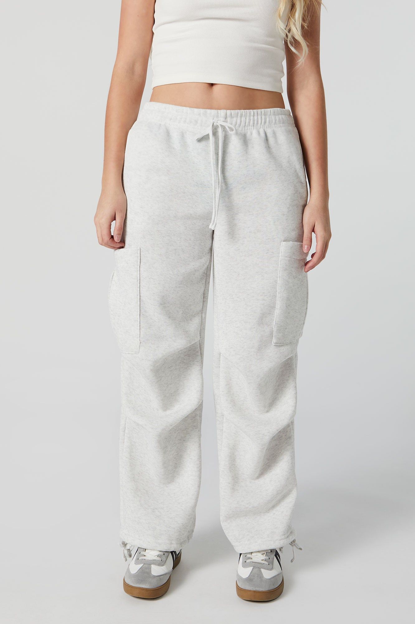 Fleece Parachute Cargo Jogger sold by Charlotte Russe product image thumbnail 2