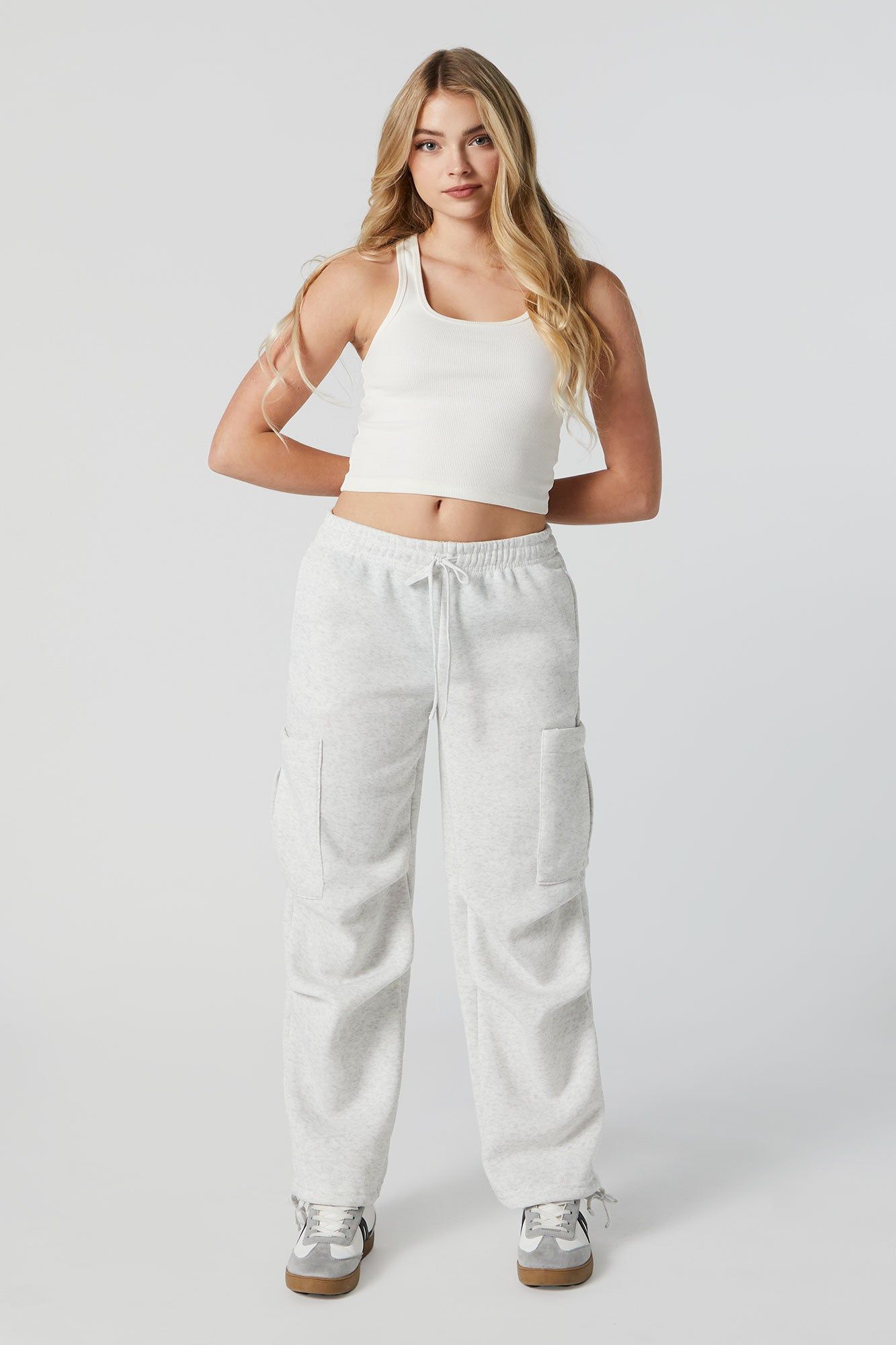 Fleece Parachute Cargo Jogger sold by Charlotte Russe