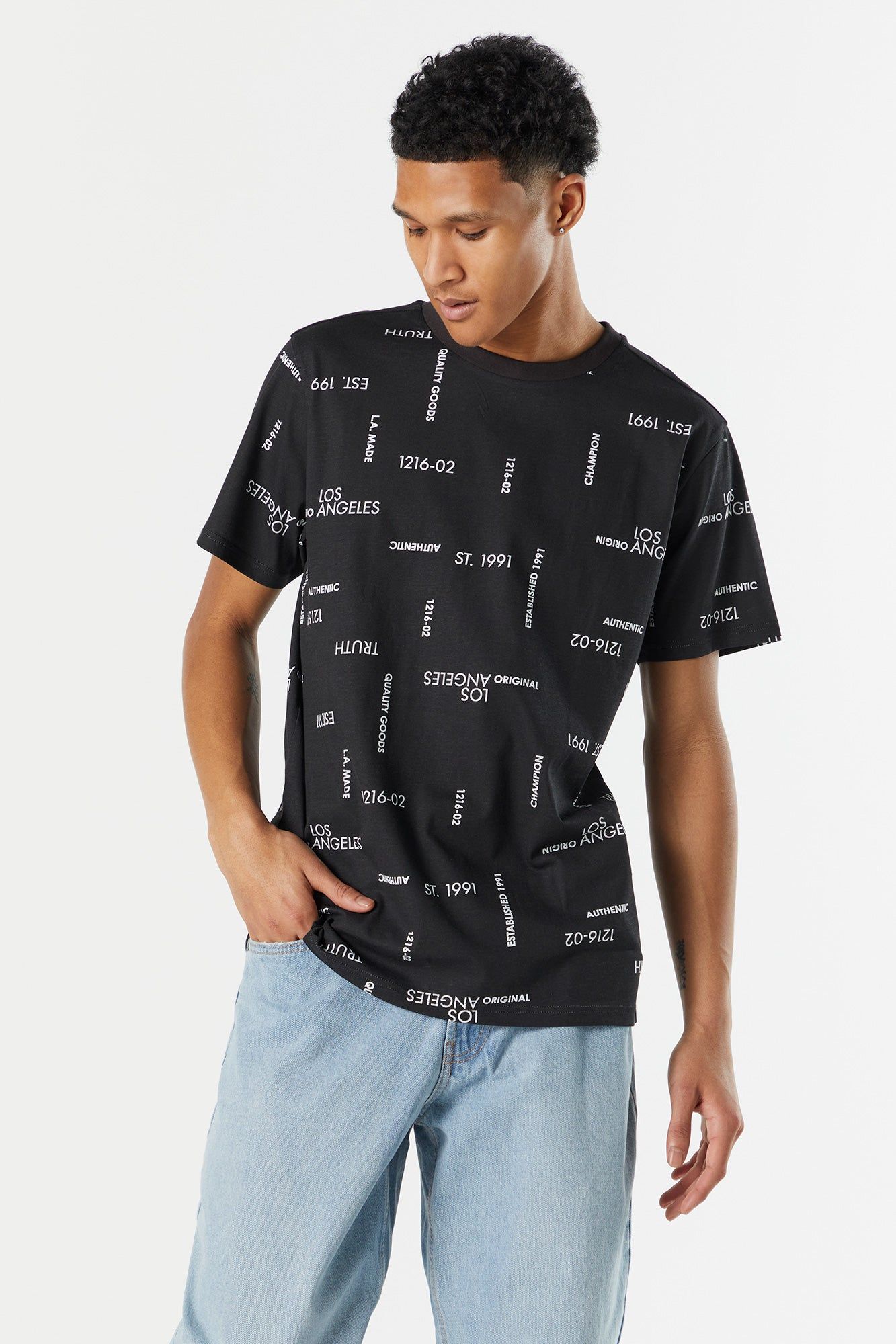 Los Angeles Print T-Shirt sold by Charlotte Russe product image thumbnail 4