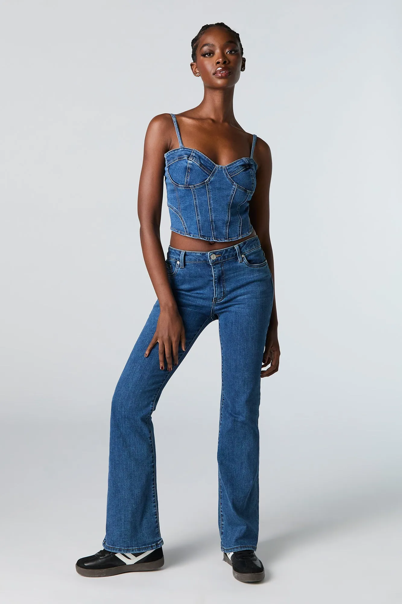 Denim Corset Tank sold by Charlotte Russe product image thumbnail 3