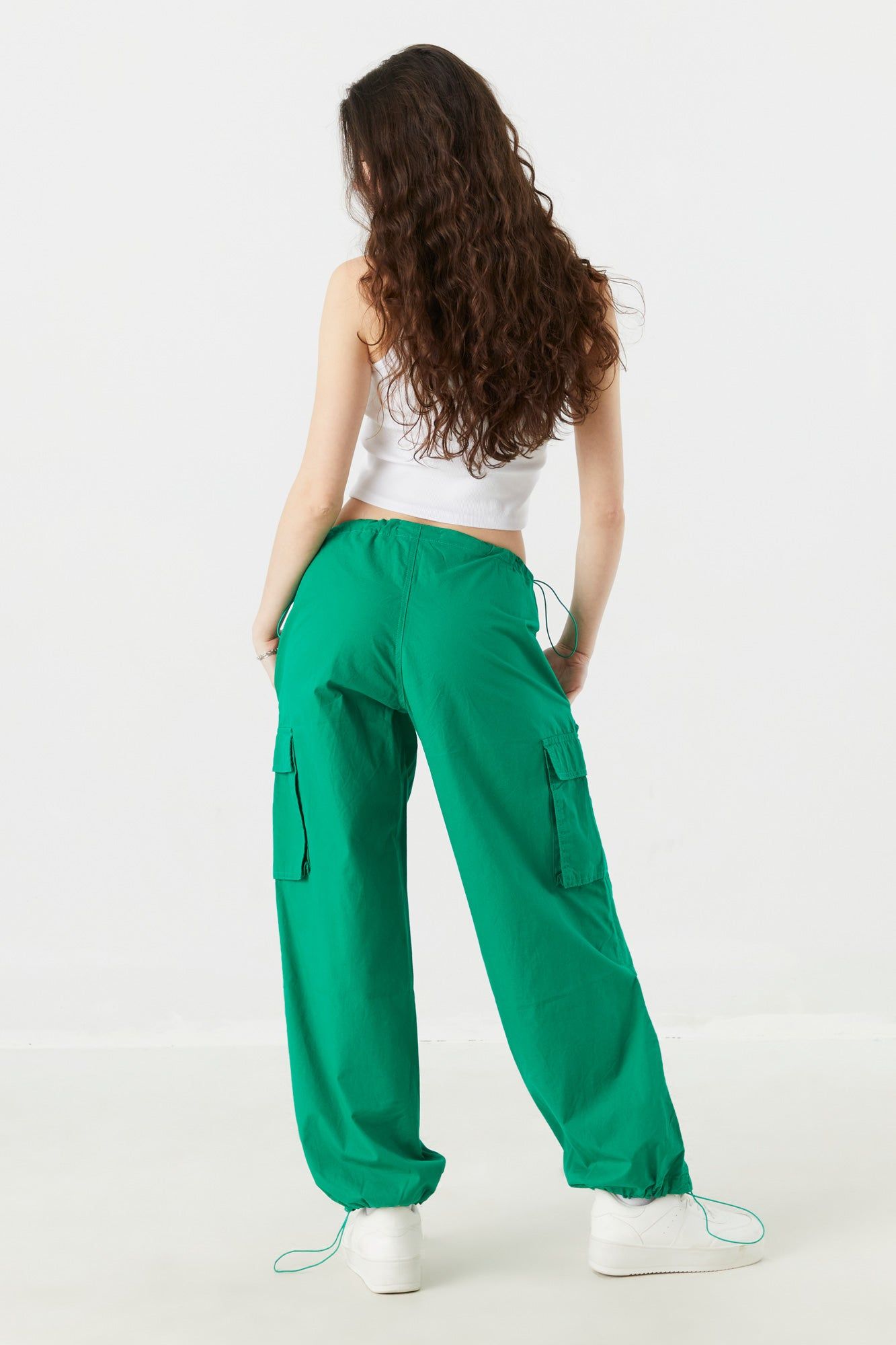 Poplin Drawstring Parachute Pant sold by Charlotte Russe product image thumbnail 9