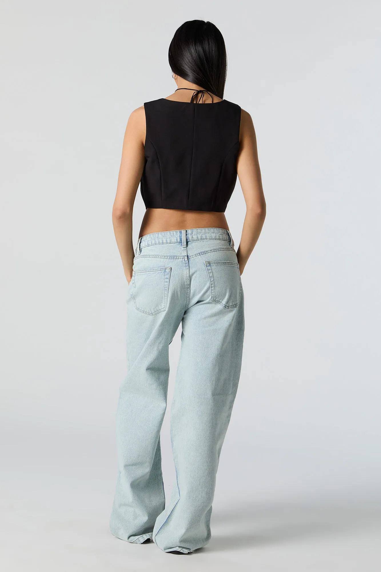 Low Rise Wide Leg Skater Jean sold by Charlotte Russe product image thumbnail 3