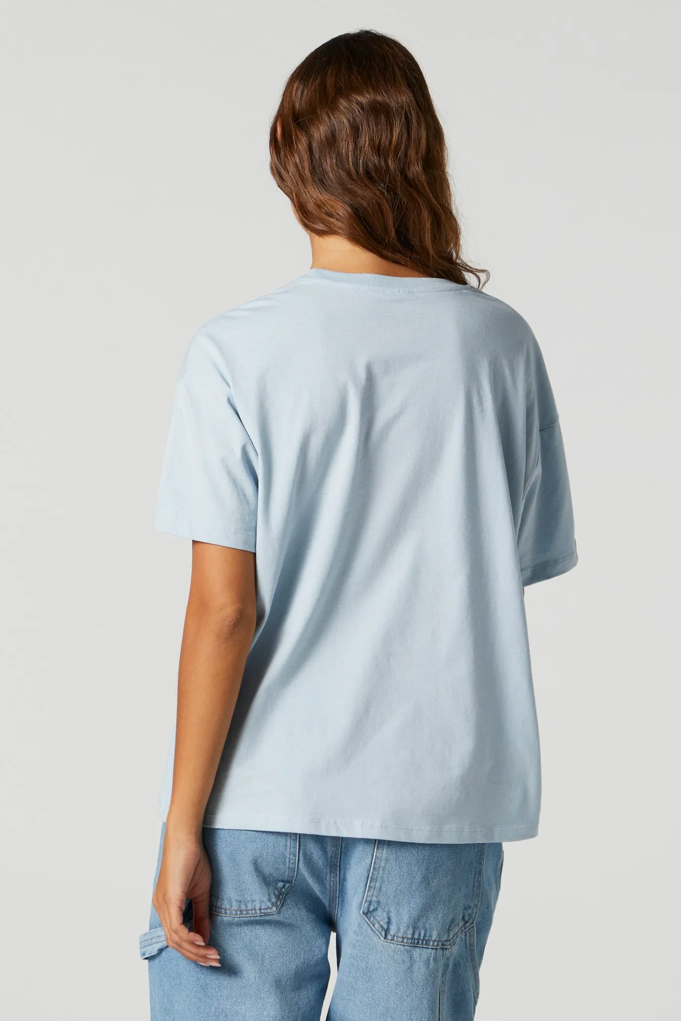 Stitch Graphic Boyfriend T-shirt sold by Charlotte Russe product image thumbnail 4