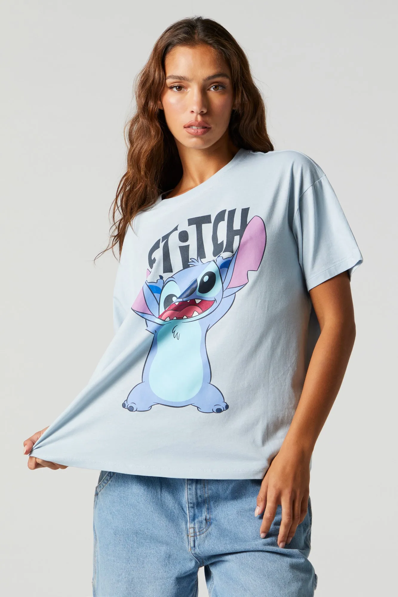 Stitch Graphic Boyfriend T-shirt sold by Charlotte Russe product image thumbnail 2