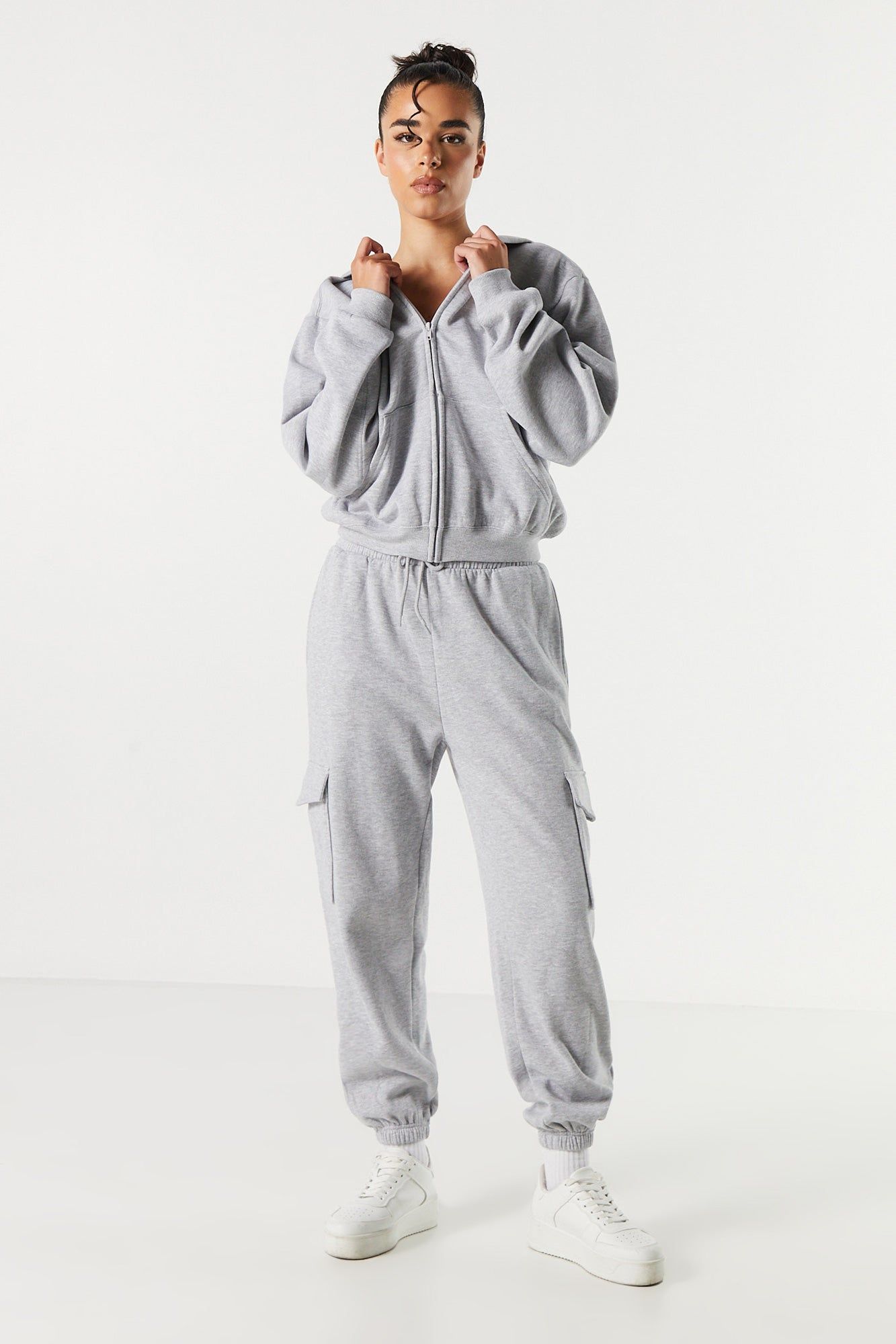 Fleece Cargo Jogger sold by Charlotte Russe product image thumbnail 4