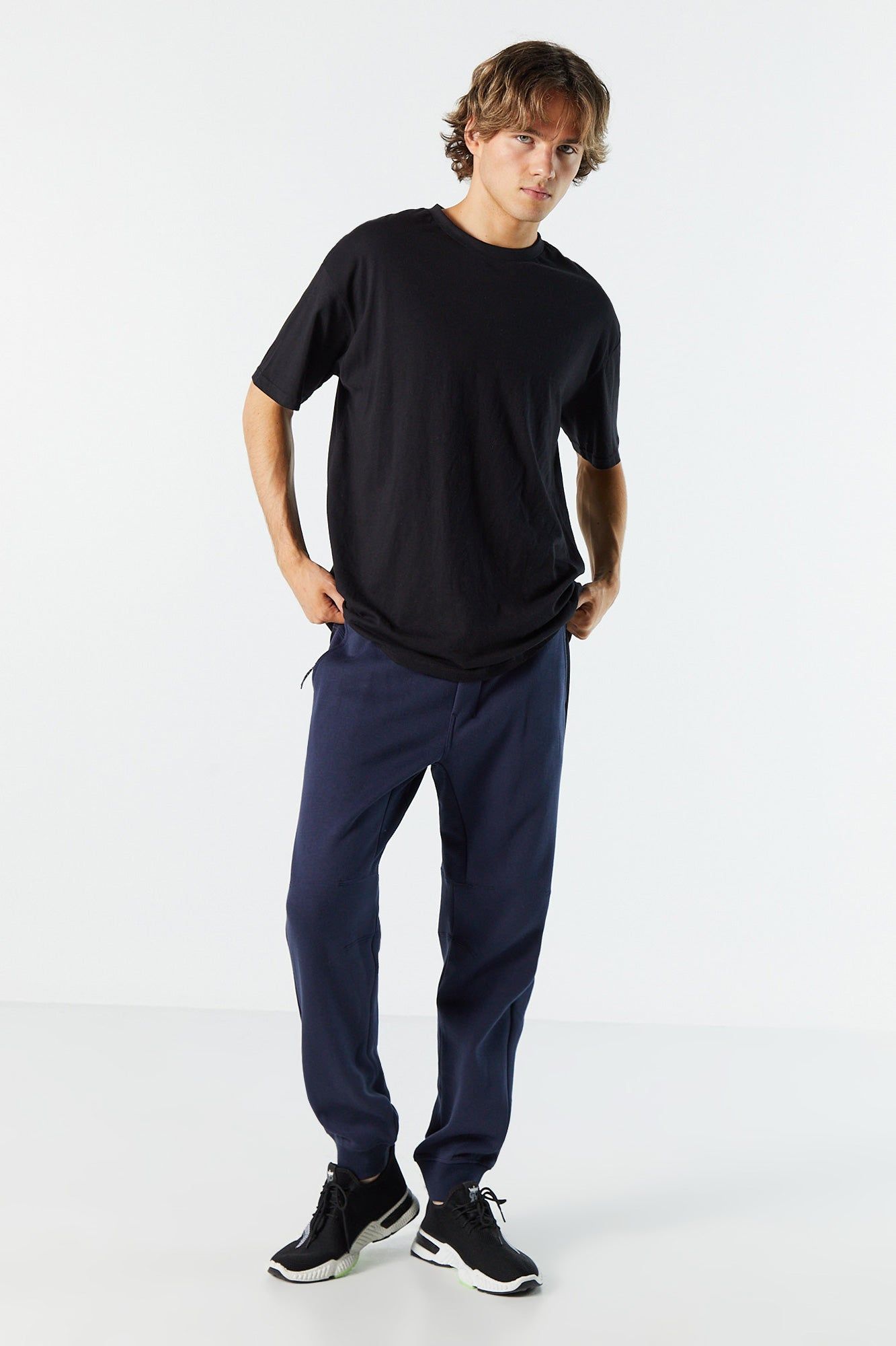 Fleece Zip Pocket Active Jogger sold by Charlotte Russe product image thumbnail 2