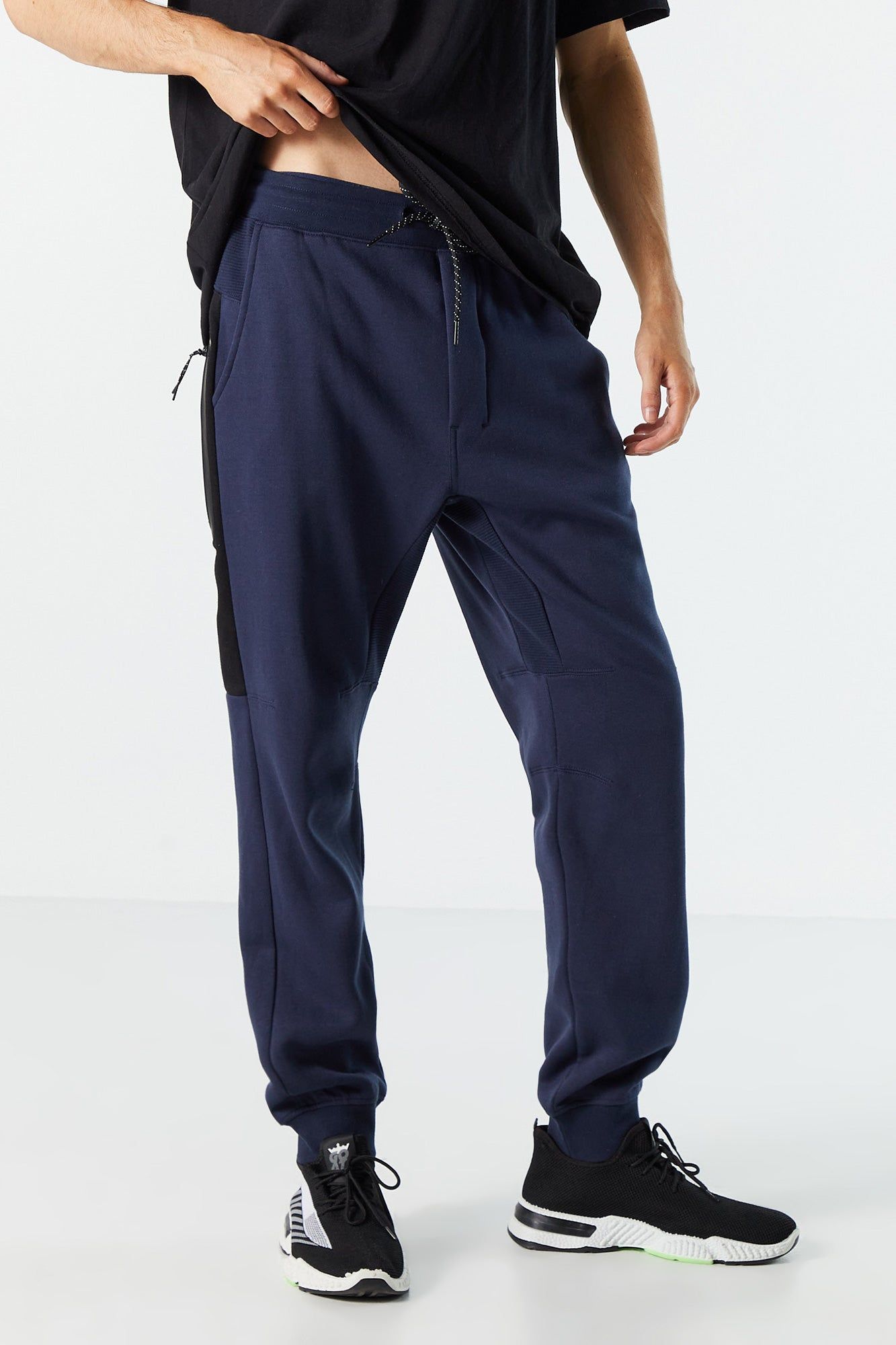 Fleece Zip Pocket Active Jogger sold by Charlotte Russe
