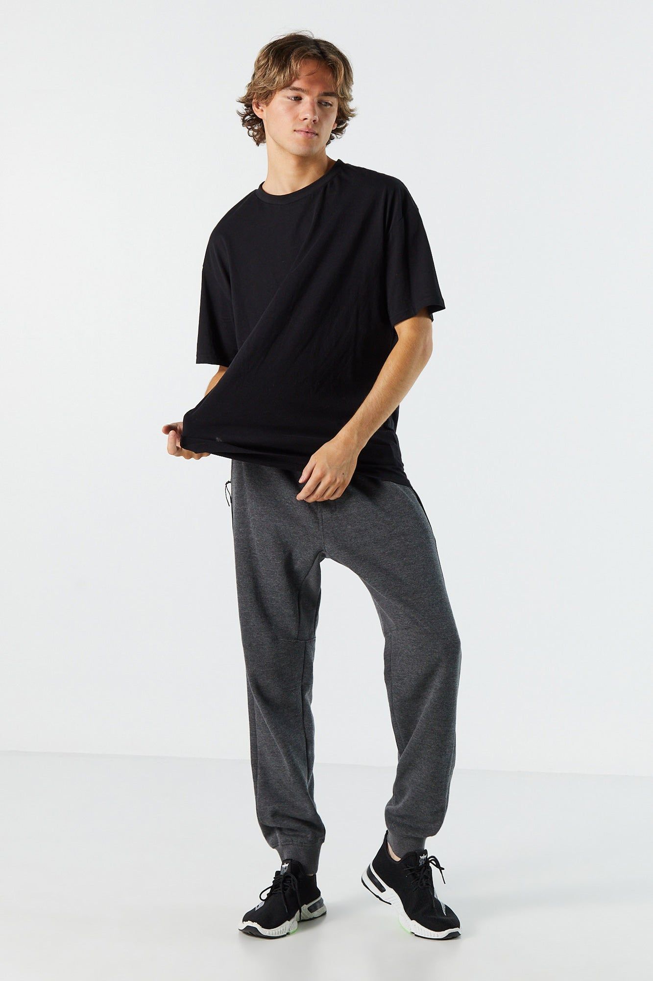 Fleece Zip Pocket Active Jogger sold by Charlotte Russe product image thumbnail 8