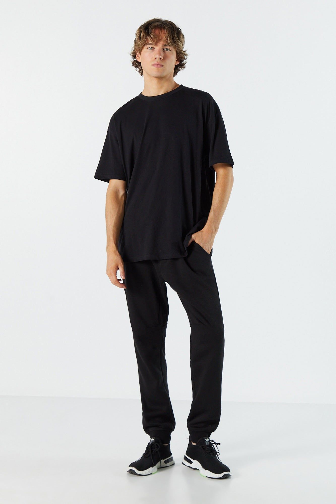 Fleece Zip Pocket Active Jogger sold by Charlotte Russe product image thumbnail 5