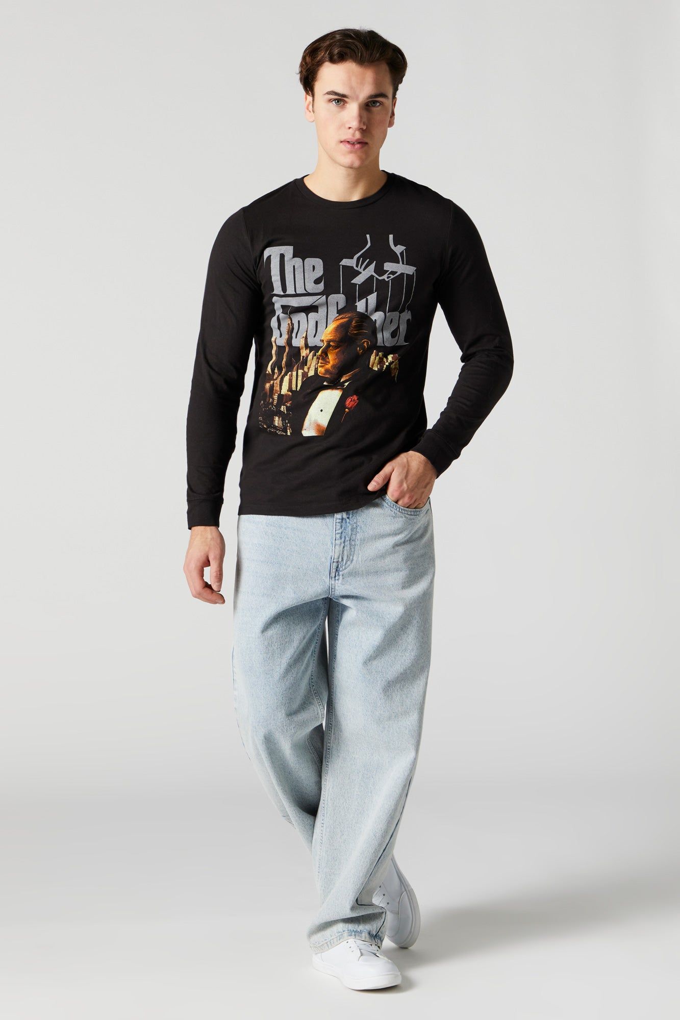 The Godfather Graphic Long Sleeve Top sold by Charlotte Russe product image thumbnail 3