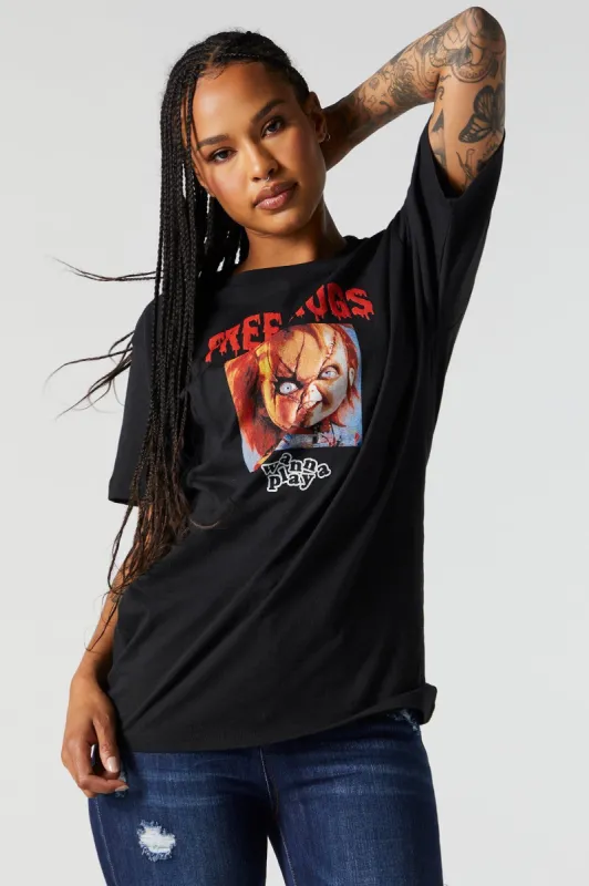 Chucky Graphic Boyfriend T-Shirt sold by Charlotte Russe