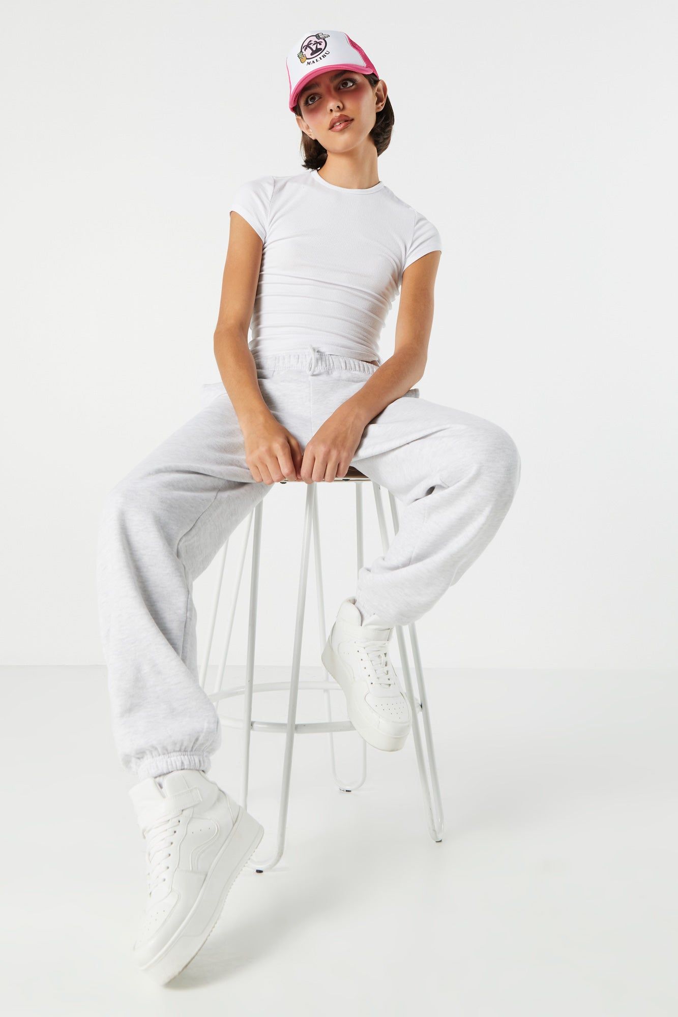 Platform High Top Lace-Up Sneaker sold by Charlotte Russe product image thumbnail 2