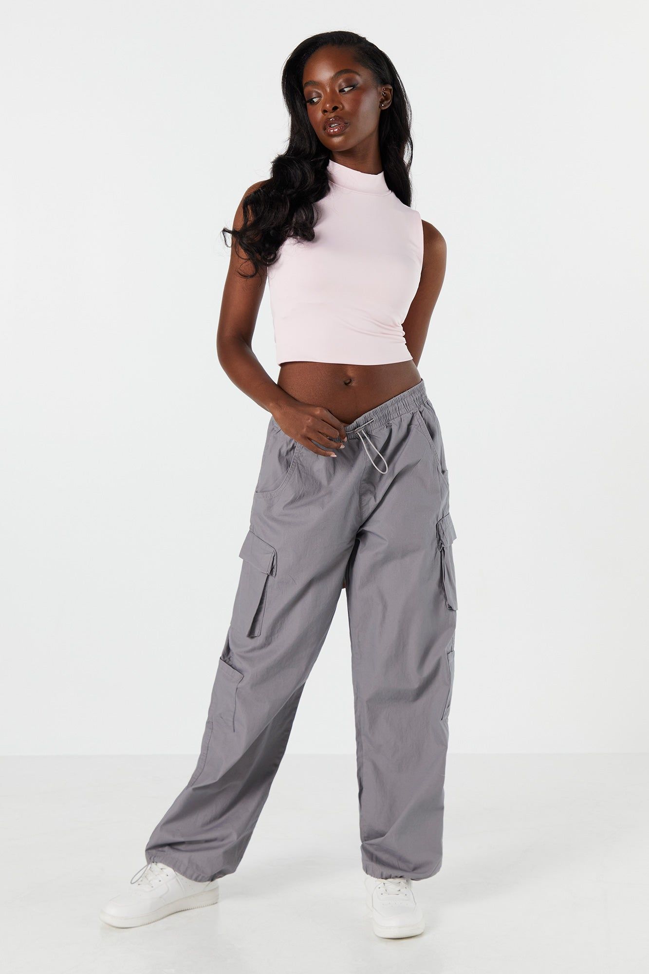 Contour Mock Neck Tank sold by Charlotte Russe product image thumbnail 3