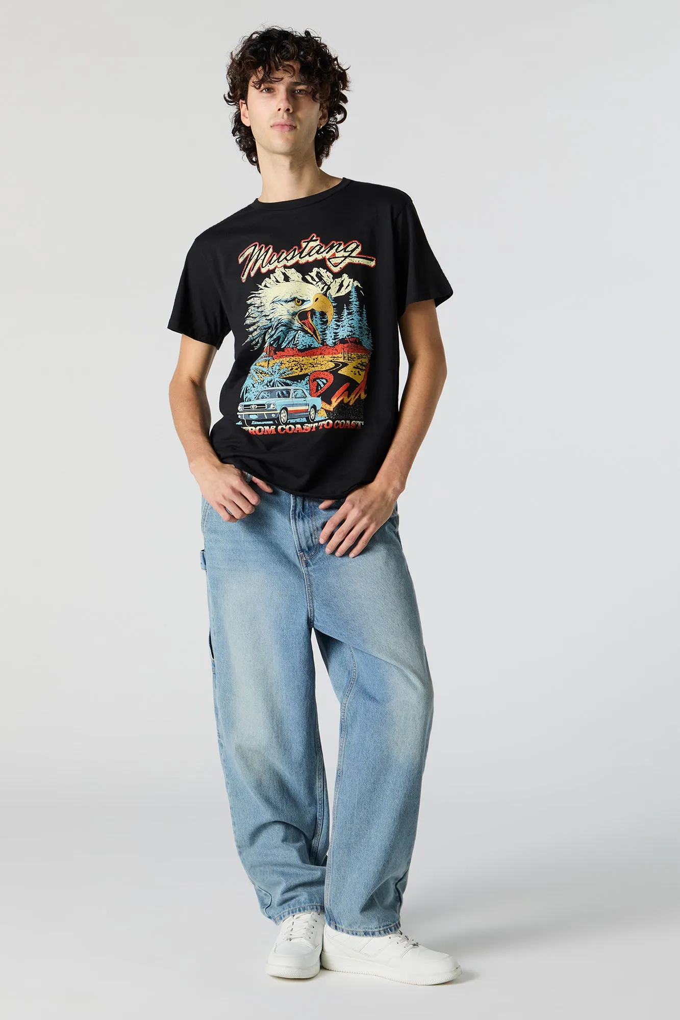 Mustang Graphic T-Shirt sold by Charlotte Russe product image thumbnail 3