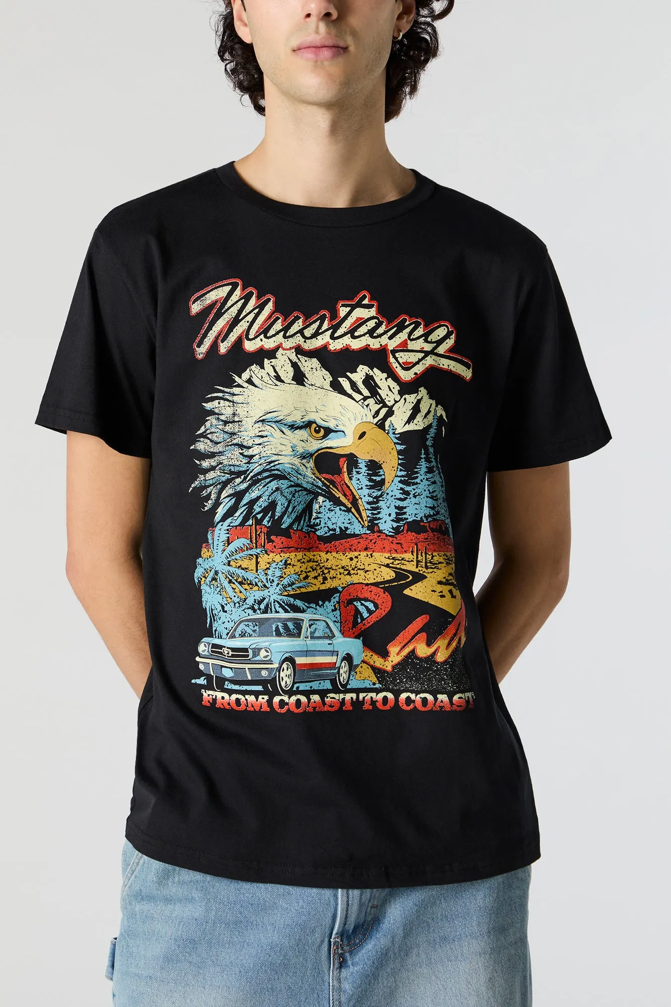 Mustang Graphic T-Shirt sold by Charlotte Russe product image thumbnail 2
