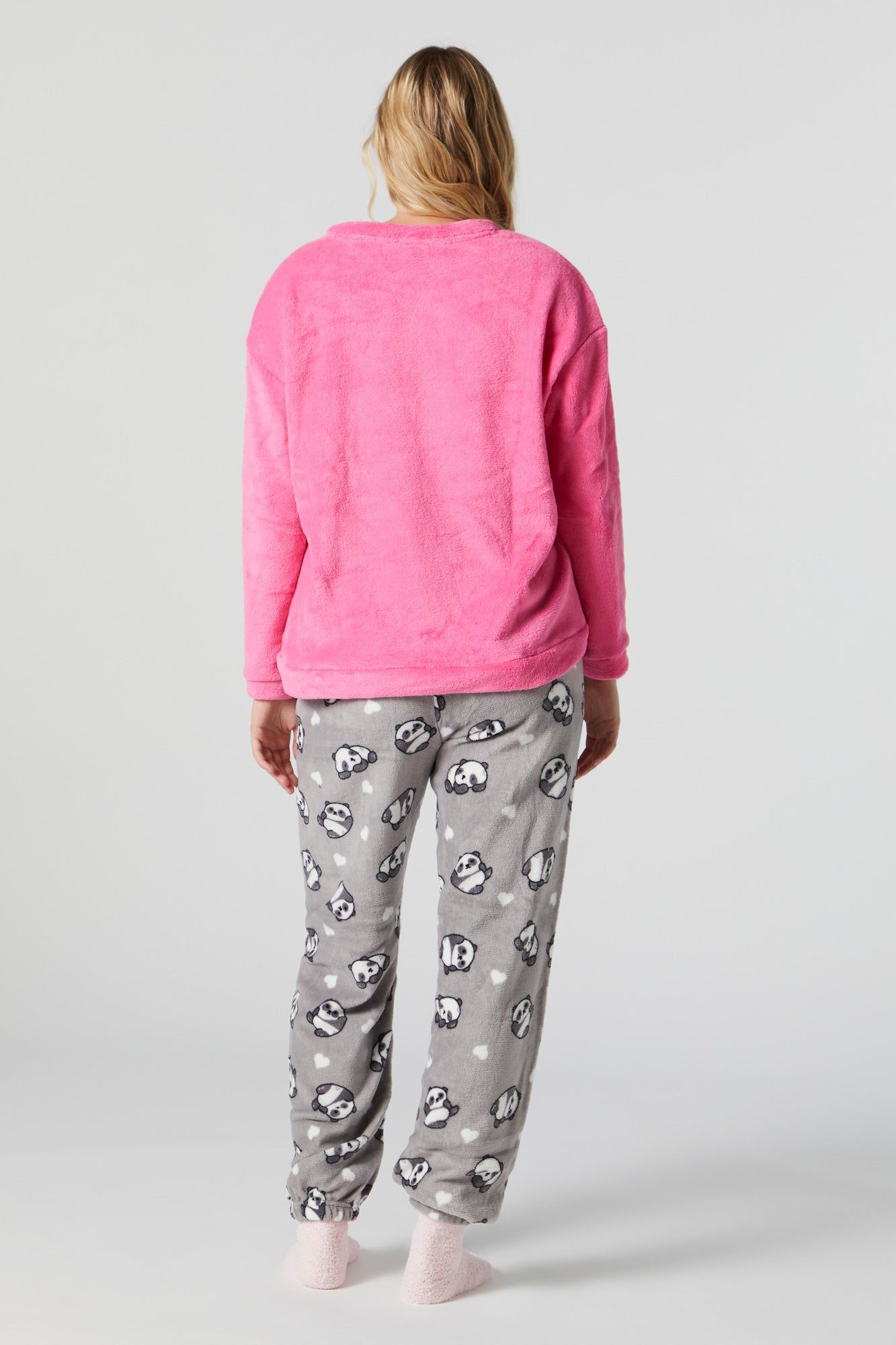 Plush 2 Piece Pajama Set sold by Charlotte Russe product image thumbnail 3