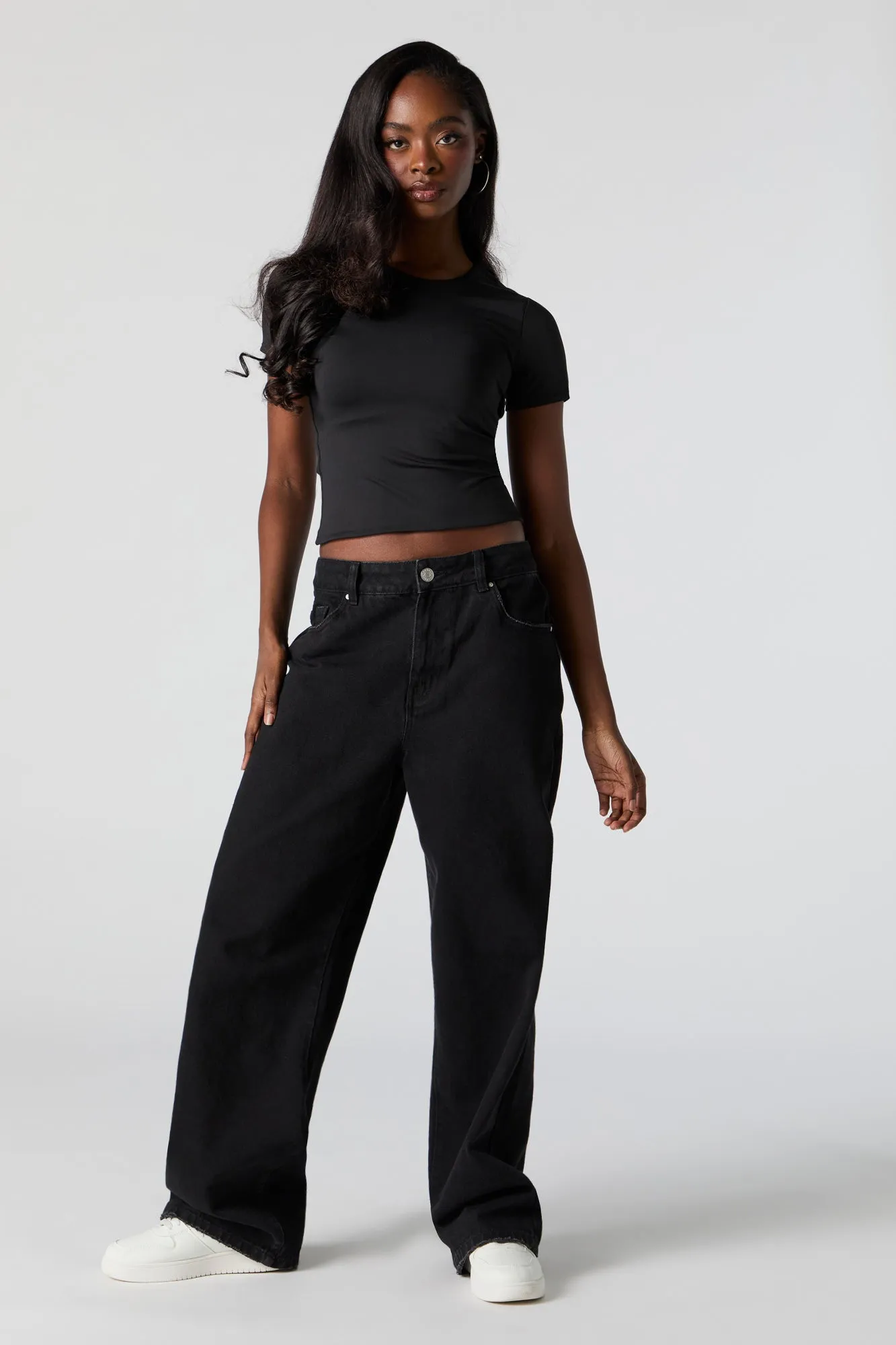 Contour Crewneck T-Shirt sold by Charlotte Russe product image thumbnail 3