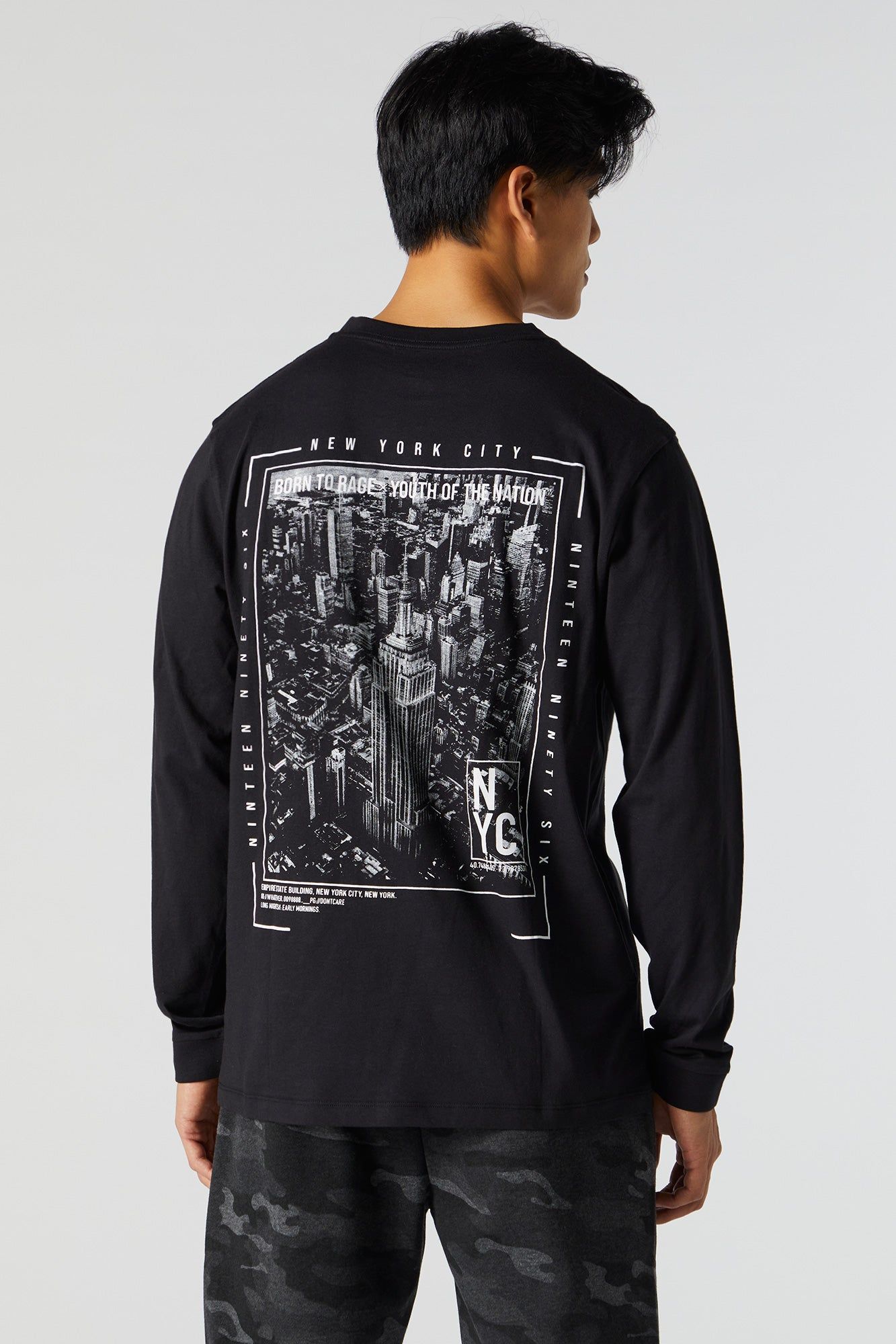 NYC Graphic Long Sleeve Top sold by Charlotte Russe product image thumbnail 4