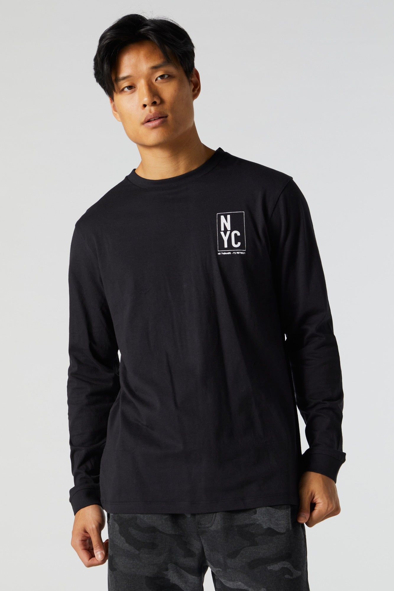 NYC Graphic Long Sleeve Top sold by Charlotte Russe product image thumbnail 2