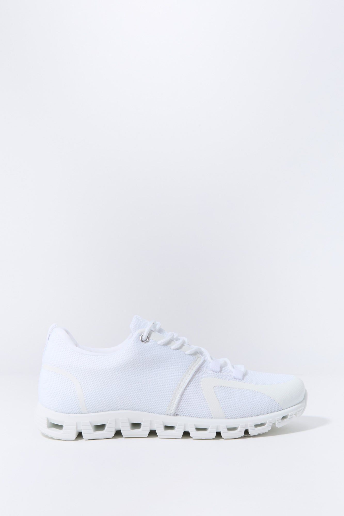 White Knit Lace Up Running Shoe sold by Charlotte Russe product image thumbnail 2