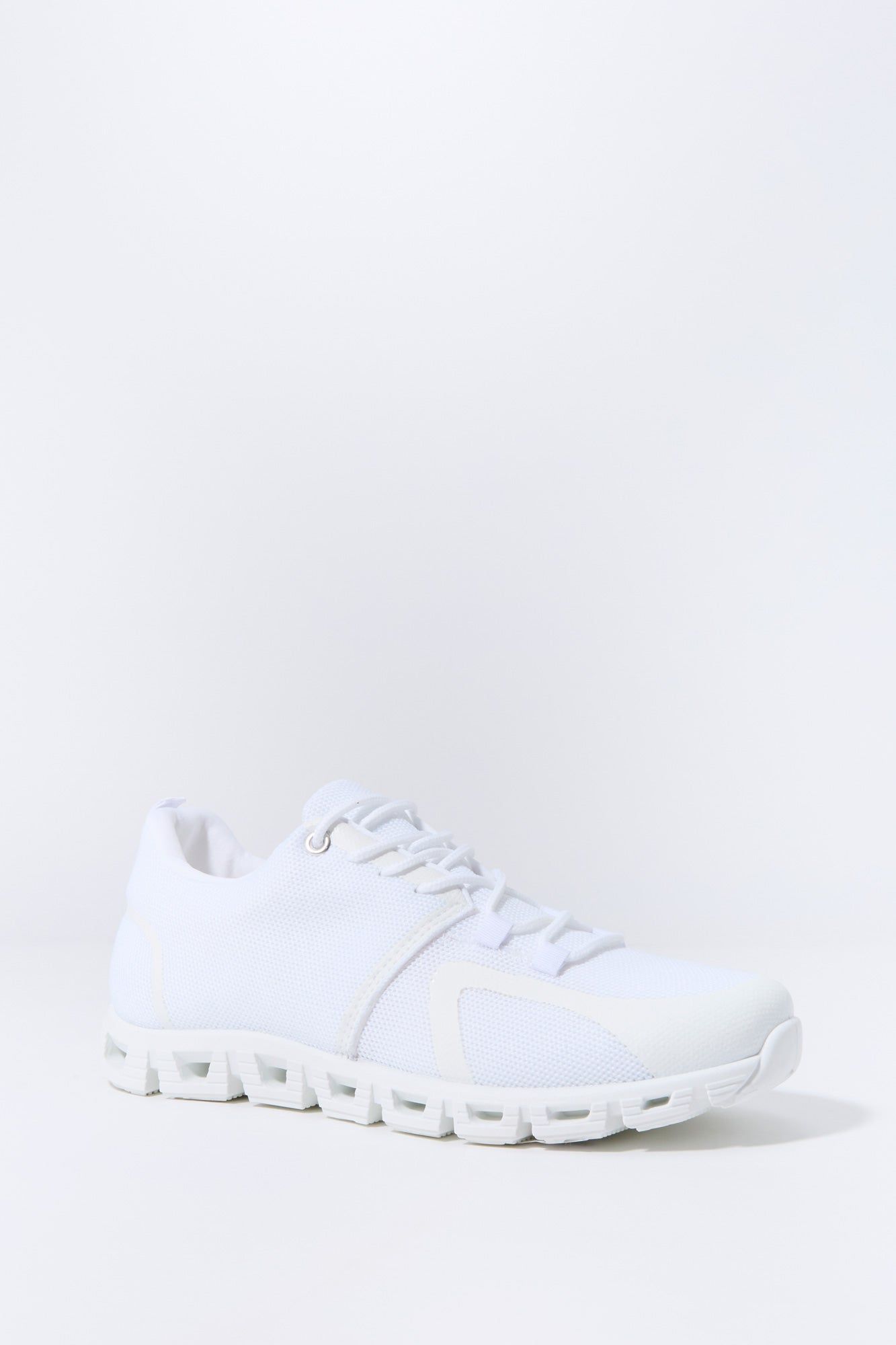 White Knit Lace Up Running Shoe sold by Charlotte Russe product image thumbnail 3