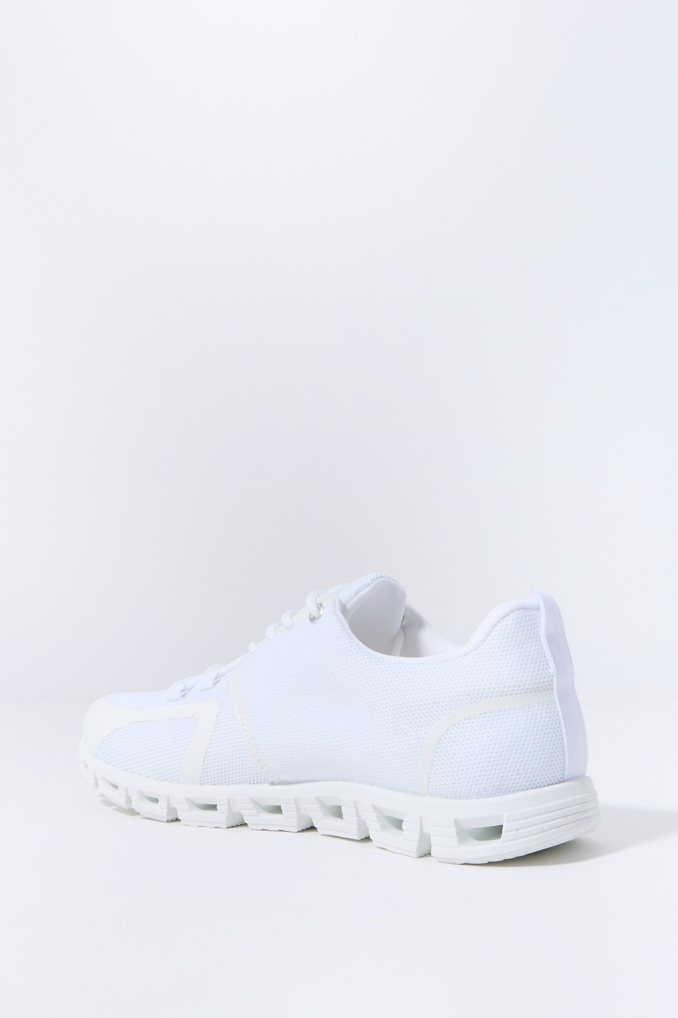 White Knit Lace Up Running Shoe sold by Charlotte Russe product image thumbnail 4