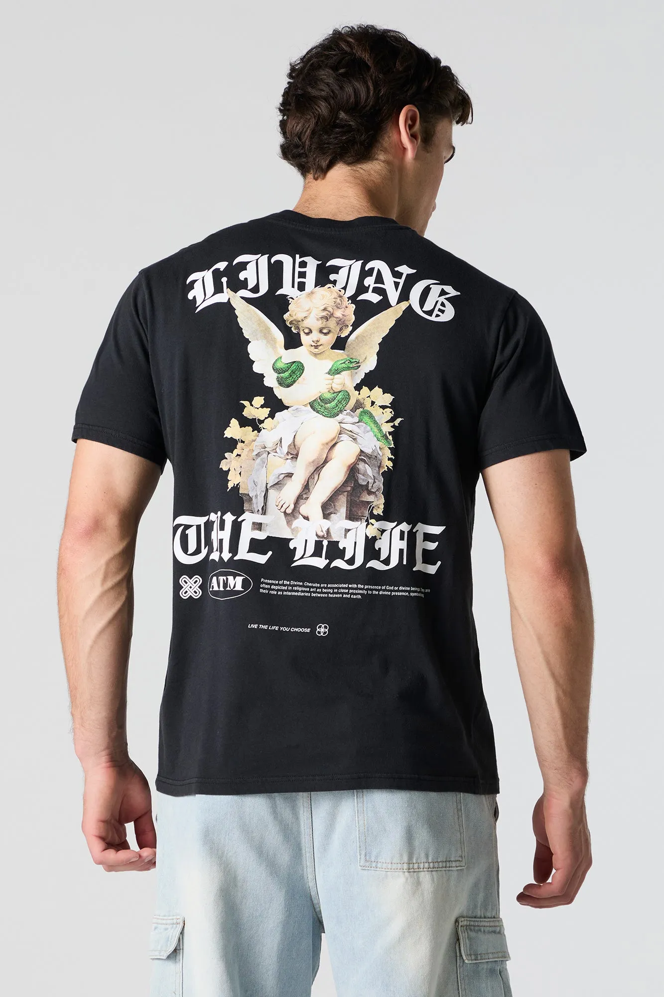 Living the Life Graphic T-Shirt sold by Charlotte Russe